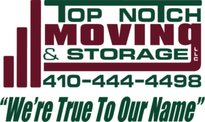 Top Notch Moving and Storage logo with tagline We're True to Our Name Apartment Moving Tips 