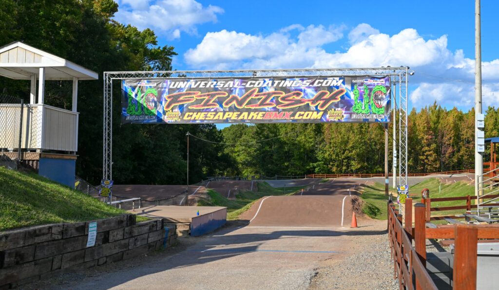 Chesapeake BMX supertrack sign